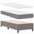 Vidaxl LED Box Spring Postelja z vzglavjem Taupe 80 x 200 cm blago