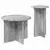 Set pomoćnih stolića 2 pcs Siva sonoma Konstruirano drvo