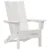 Sklopiva Adirondack stolica Bijelo 80,5 x 74,5 x 92 cm HDPE