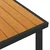 Vidaxl Vrtna miza rjava 140x90x74 cm aluminij in WPC