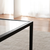 Hanah Home Klub sto 90x40x60cm Sivo-Crni