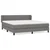 Box spring postelja z vzmetnico temno siva 180x200 cm blago
