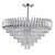 BRILAGI - Plafonski luster ECLIPSE 12xE14/10W/230V, prečnik 78 cm, srebrne boje