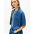 Tommy Jeans Jeans srajca DW0DW22216 Modra Relaxed Fit
