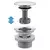 Sifon za umivalnik s click-clack ventilom REA Flow Chrome
