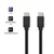 Qoltec USB 3.1 kabel tipa C moški | USB 3.1 tip C moški | 1,4 m | črne barve
