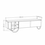 HANAH HOME TV polica Norfolk Tv Stand White