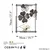 Wallity Zidna dekoracija Shannan 2, 50x70x4cm, Crna
