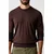 BOSS Pulover Leno  50571914 Temno rjava Regular Fit