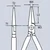 Knipex montažna klešta za hvatanje sa poprečnim profilima 280mm 28 71 280 ( 28 71 280 )