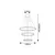 Rabalux Visilica Grete, LED 100W, D80cm