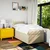 VIDAXL Box spring postelja z vzmetnico krem 100x200 cm blago