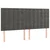 vidaXL Box spring postelja z vzmetnico temno siva 200x200 cm žamet