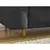 Črna sedežna garnitura za spanje/raztegljiva 220 cm Cocoone – Bobochic Paris