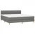Krevet box spring s madracem LED tamnosivi 180x200 cm tkanina