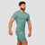 GymBeam Majica Compression Mid Blue