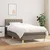 Vidaxl Box spring postelja z vzmetnico taupe 80x200 cm blago