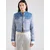 GUESS Prehodna jakna ELSIE modra/moder denim/svetlo modra/bela