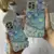 Futrola za telefon Maska Painting Flower za iPhone 15 Pro crvena