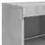 Komoda s LED svjetlima siva boja betona 81x37x67 cm