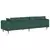 Sofa s jastukom Tamnozelena 250 x 77 x 76 cm tkanina