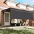 Skrovita tenda Antracit 400 × 300 cm Poliester i aluminij