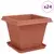 Saksije za biljke 24 pcs Crvena cigla 38 x 38 x 30 cm Plastika