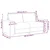 Vidaxl Dvosed kremne barve 180x78x84 cm blago