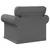 Sofa Tamno siva 95 x 82 x 80 cm tkanina