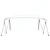 Tenda bimini s 4 luka bijela 243 x (230 - 244) x 137 cm