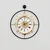 Wallity Zidni sat Mclock-00119, 58x65x7 cm, Crni
