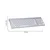 INF Brezžična dvosmerna tipkovnica 2.4G + Bluetooth 5.0/3.0, USB/Type-C Silver+White, (5000310603)
