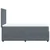 Vidaxl Box spring postelja z vzmetnico temno siv 90x190 cm žamet