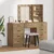 Toaletni stol 3 pcs Smeđa 40 x 41 x 135 cm Konstruirano drvo
