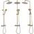 Termostatski set za prhanje REA VINCENT Brushed Gold