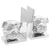 Držači za knjige 2 pcs Srebrno 8 x 12 x 16,5 cm Aluminij