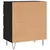 Komoda crna 60 x 35 x 70 cm od konstruiranog drva