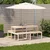 Stol za piknik 160 x 134 x 75 cm od masivne borovine