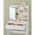 Songmics Toaletna mizica, 70x40x136 cm, bela