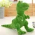 Plišasta igrača dinozaver tiranozaver RESTEQ 70 cm zelena plišasta igrača T Rex