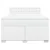 Vidaxl Box spring postelja z vzmetnico bel 160x200 cm umetno usnje