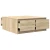 stol za kavu s ladicama sonoma hrast 100x100x40 cm