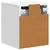 Noćni ormarić za montažu na zid 2 pcs Bijela 33 x 34,5 x 40 cm