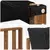 Set vanjskih sofa s jastukom 5 pcs Prirodna i crna