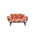 Atelier del Sofa Dvosed na razvlačenje Nitta 155x85x73cm Šareni