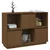 Vidaxl Komoda medeno rjava 110,5x35x80 cm trdna borovina