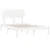 Vidaxl Posteljni okvir bel 135x190 cm 4FT6 trden les