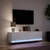 Zidni TV ormarić s LED svjetlima bijeli 140x31x38 cm