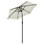 Vrtni suncobran LED boja pijeska 200 x 211 cm aluminijski