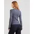 PIECES Pulover temno modra/bela